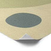 Protea Line Abstrakte Formen Trendy Botanical Poster (Ecke)