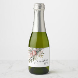 Protea Mini Wine Label Schaumweinetikett