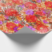 Protea Muster Wrapping Paper Geschenkpapier (Ecke)