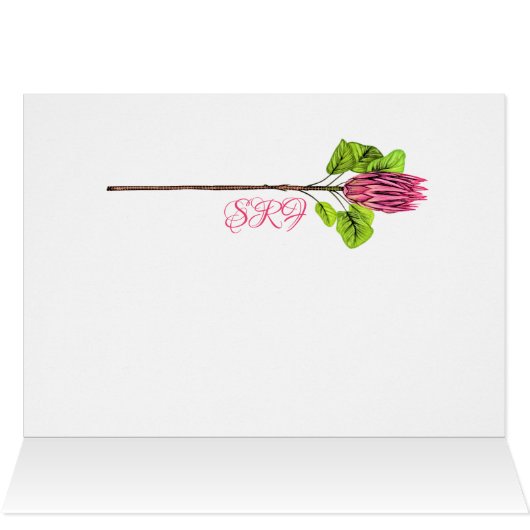 Protea Notecard (Innenansicht Horizontal (Oben))