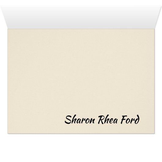 Protea Notecard (Innenansicht Horizontal (Unten))