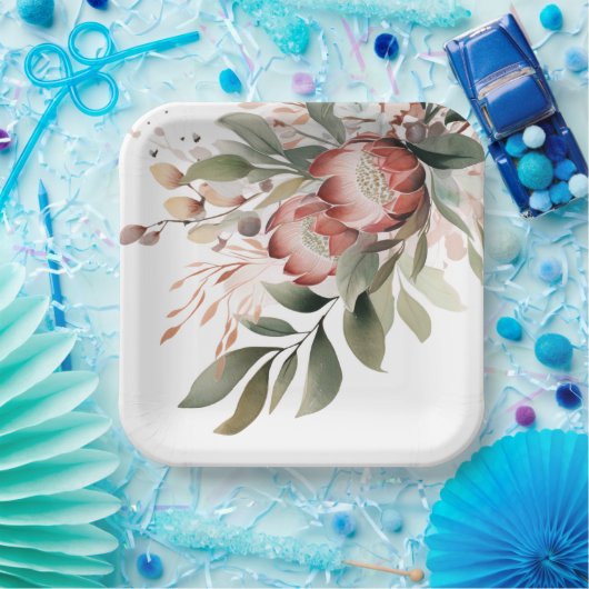 Protea Paper Plate Pappteller (Party)