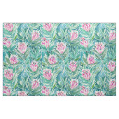 PROTEA-PARADIES tropisches BlumenAquarell Stoff (Fat Quarter (45,7 x 55,9 cm))