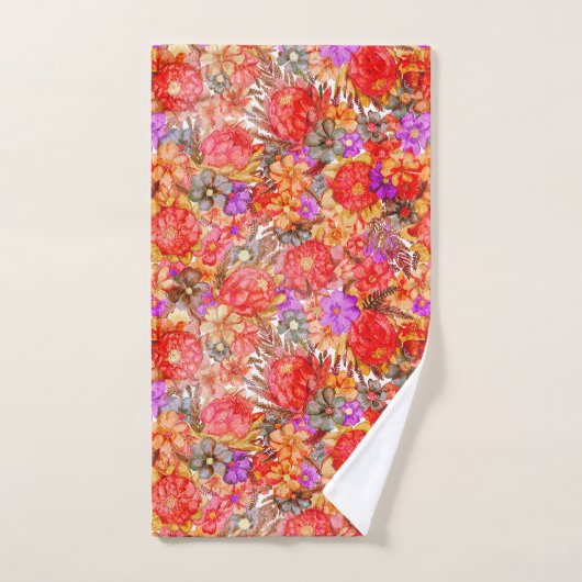 Protea Pattern Badhandtuch Set (Handtuch)