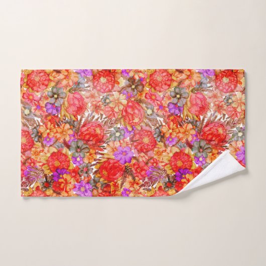 Protea Pattern Badhandtuch Set (Handtuch)