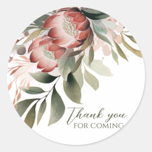 Protea-Rundumaufkleber Runder Aufkleber