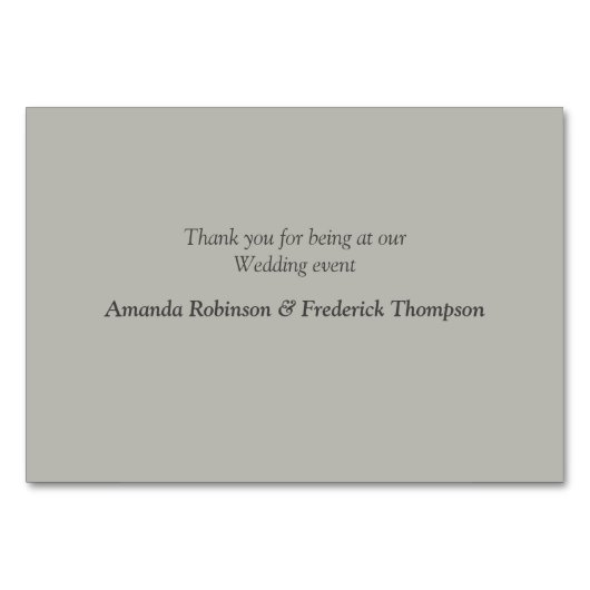 Protea - Strelitzia Blume Tischkarten Tischnummer (Rückseite)