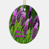 Protea und Lavender Maui High Country, Keramik Ornament (Rechts)