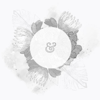 Protea und Pflanze Wedding speichern das Datum der Einladung