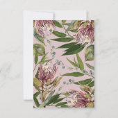 Protea Wedding RSVP Response Card (Rückseite)