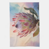Proteas-Blumen-Aquarell-Traum Geschirrtuch (Vertikal)