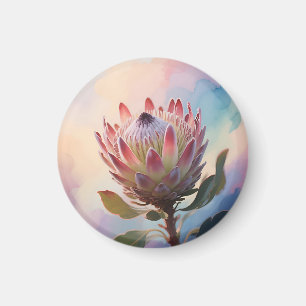 Proteas-Blumen-Aquarell-Traum Magnet
