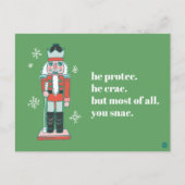"Protec Nutcracker Holiday Postcard" Postkarte (Vorderseite)