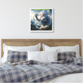 PROTEÇÃO DO PLANETA - CANVAS esticada Leinwanddruck (Insitu (Schlafzimmer))