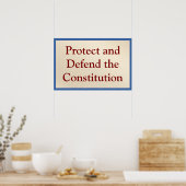 Protect and Defend the Constitution Poster (Küche)