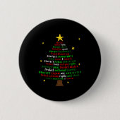 Protect Democracy Christmas Tree Feminist Social J Button (Vorderseite)