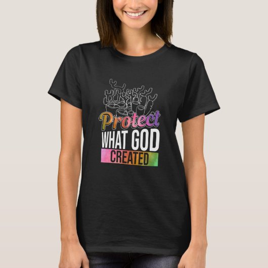 Protect Gods Creation Coral Reefs Nature Bible T-Shirt (Vorderseite)