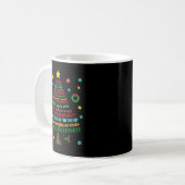 Protect Human Rights Democracy Christmas Tree Men Kaffeetasse (Vorderseite Links)