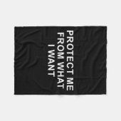 Protect Me From What I Want Desire Quote  Fleecedecke (Vorderseite (Horizontal))