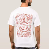 Protect Ocean Kind Eco Awareness Line Art T-Shirt (Rückseite)
