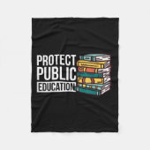 Protect Public Education  Fleecedecke (Vorderseite)