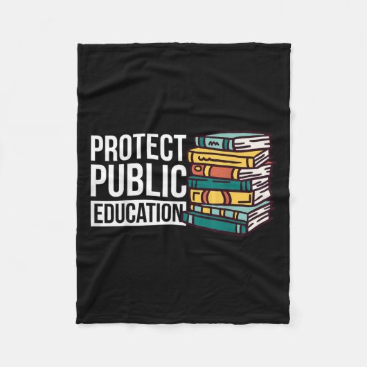 Protect Public Education  Fleecedecke (Vorderseite)