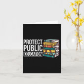 Protect Public Education  Karte (Gelbe Blume)