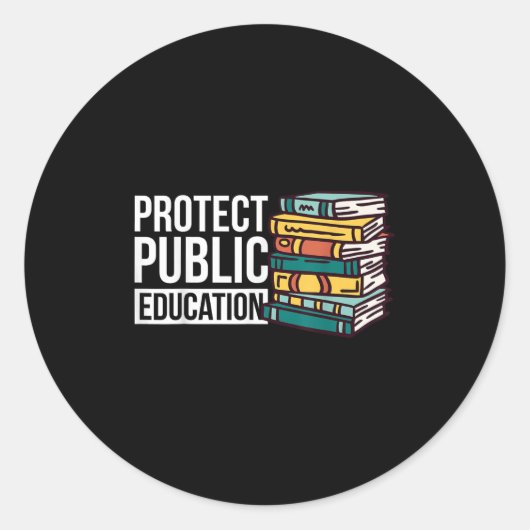 Protect Public Education  Runder Aufkleber (Vorderseite)