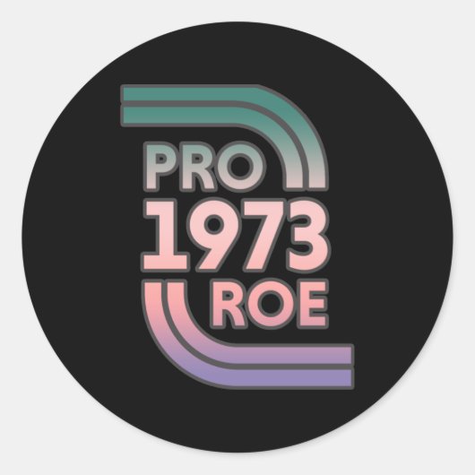 Protect Roe v Wade Runder Aufkleber (Vorderseite)