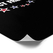 Protect Speech Patriotic Men Women  Poster (Ecke)