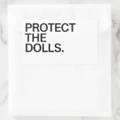 Protect The Dolls Rechteckiger Aufkleber (Tasche)