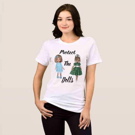 Protect The Dolls Tri-Blend Shirt (Vorderseite voll)