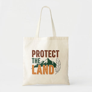 "Protect the Land" Umweltfreundliche Bergnatur Tragetasche