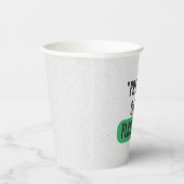 "Protect the Sea, Live Plastic-Free" Typography Pappbecher (Rechts)