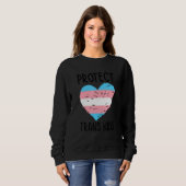 Protect Trans Kids Lgbtq Rainbow Pride Diversity Q Sweatshirt (Vorne ganz)