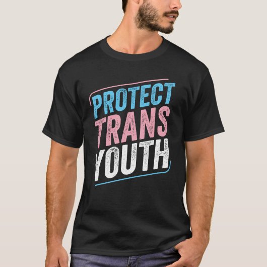 Protect Trans Youth Trans Pride Transgender LGBT T-Shirt (Vorderseite)