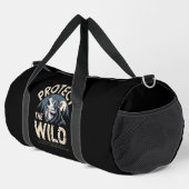 Protect Wild Wildlife Conservation Wolf Duffle Bag (Rechte Ecke)