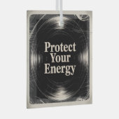 Protect Your Energy Ornament Aus Glas (Vorderseite Rechts)