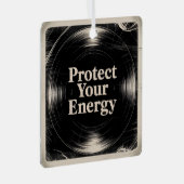 Protect Your Energy Ornament Aus Metall (Vorderseite Rechts)