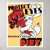 Protect Your Eyes Maintain A Proper Diet -- WPA Poster (Vorne)