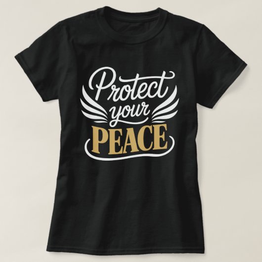 Protect Your Peace Calligraphy Tee (Design vorne)