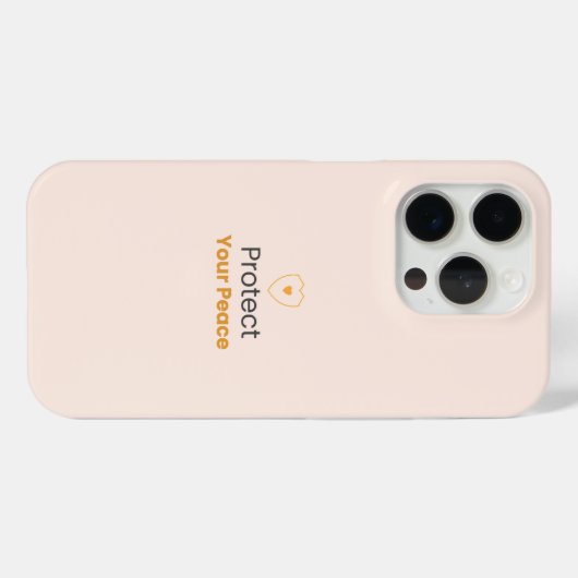 Protect Your Peace – Minimal Motivational iPhone C Case-Mate iPhone Hülle (Rückseite (Horizontal))