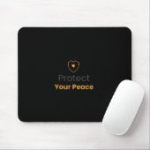 Protect Your Peace – Minimal Motivational Mouse Pa Mousepad (Mit Mouse)