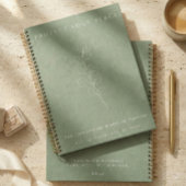 Protect Your Peace Sage Green Wedding Planner Notizblock