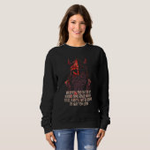 Protected by Armed Norseman Viking Humor Norse Sweatshirt (Vorne ganz)