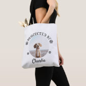 Protected By Dog Photo Paw Print Design Tasche (Von Nahem)