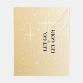 Protected by His Light Let Go Let God Fleecedecke (Vorderseite)