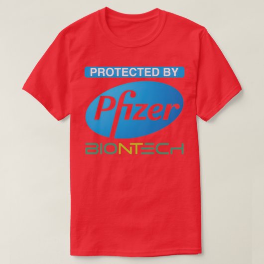 Protected by Pfizer Biontech T-Shirt (Design vorne)