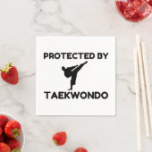 Protected By Taekwondo Serviette (Beispiel)