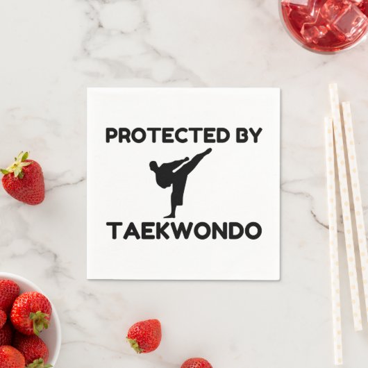 Protected By Taekwondo Serviette (Beispiel)